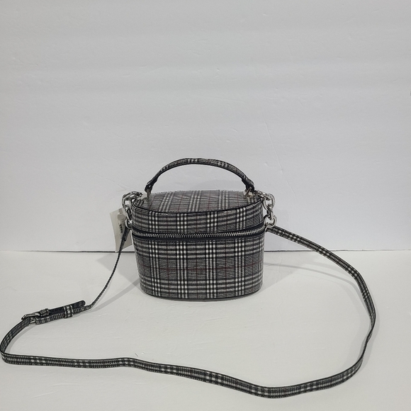 New Aldo grayling bucket bag crossbody houndstooth print 7×5 in. - Picture 1 of 7